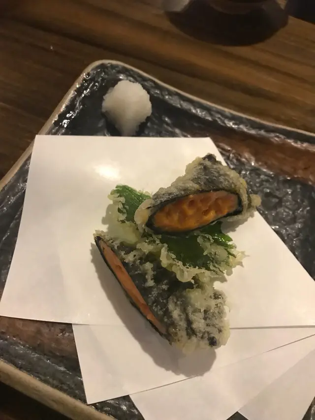 紫菜海膽天婦羅