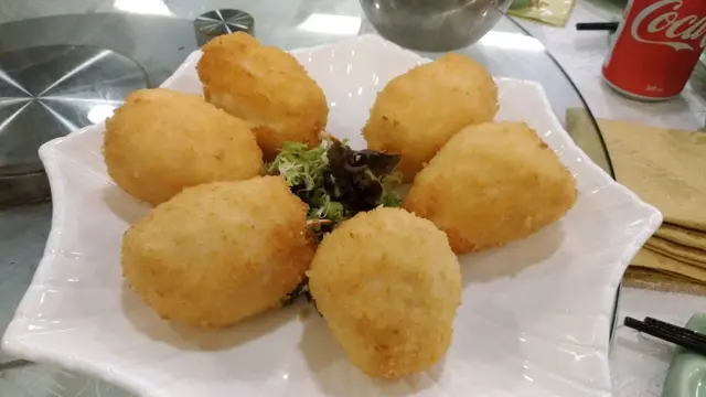 百花炸釀蟹鉗(套餐)