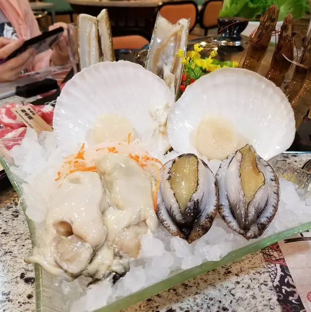 竹串海蝦,大連鮮鮑,帆立貝,美國桶蠔,英格蘭蟶子