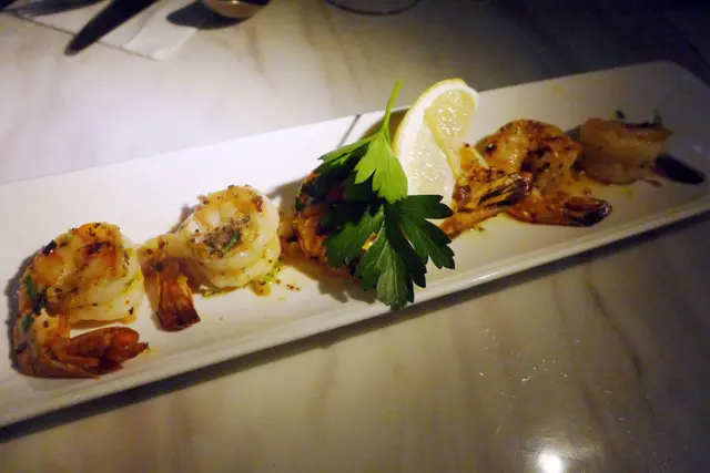 香蒜辣椒檸檬汁炒蝦