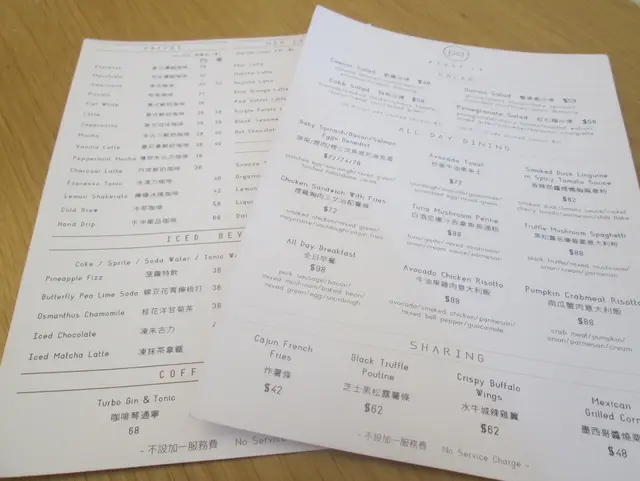 menu設計清晰簡約