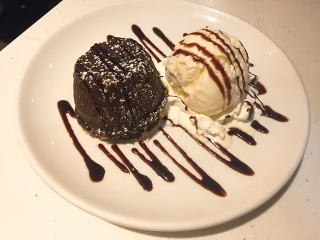 朱古力心太軟伴雪糕