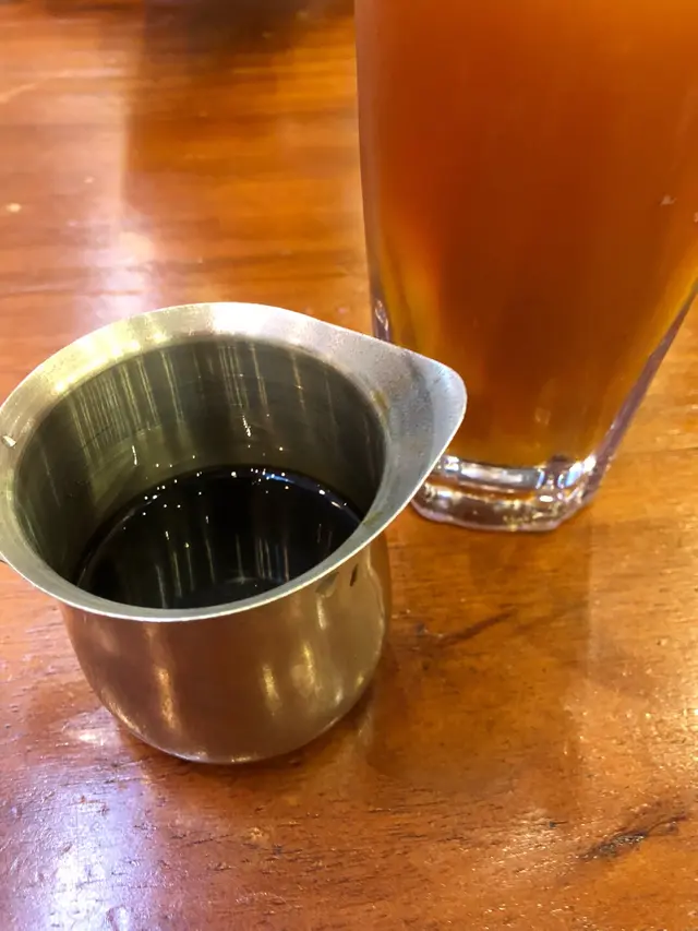 第一次看見用黑糖作為糖漿，幾特別喎，可以控制糖分甜度，因為黑糖本身偏甜，倒少少，已經10分足夠