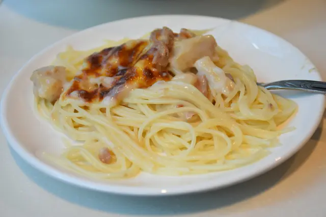 焗吞拿魚天使麵