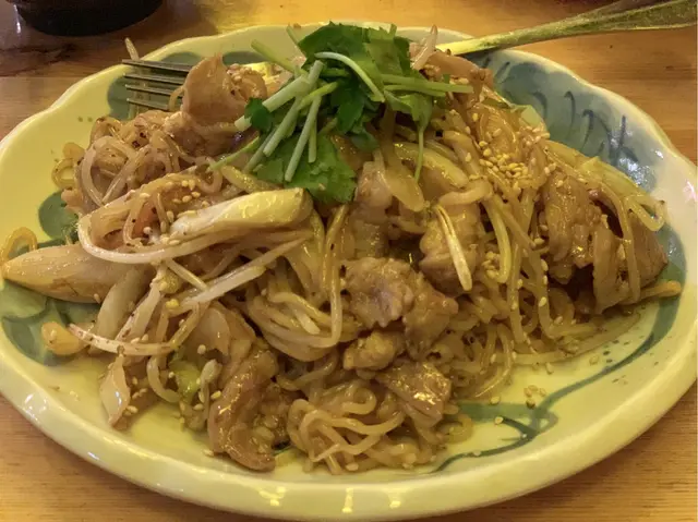 鐵板燒野菜豚肉炒拉麵