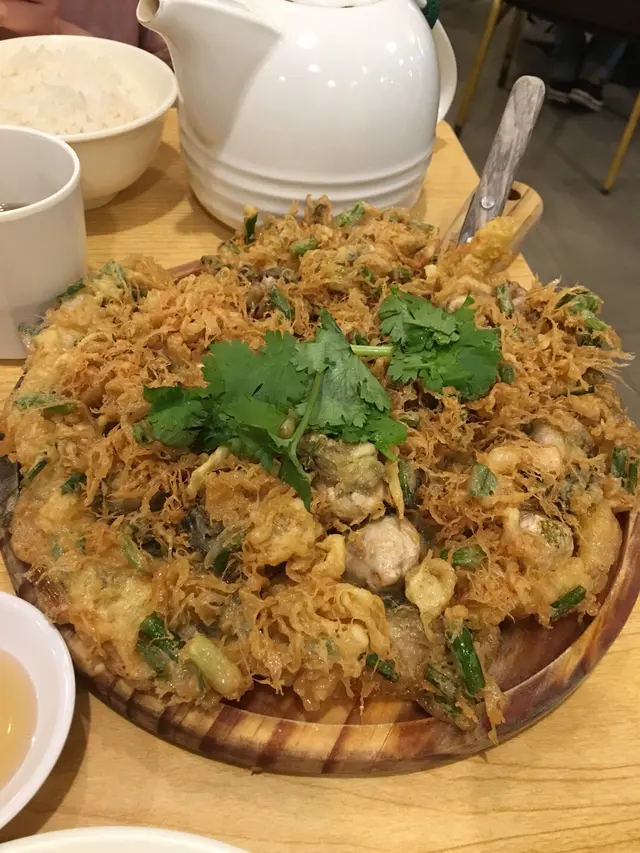 潮式爆花蠔餅