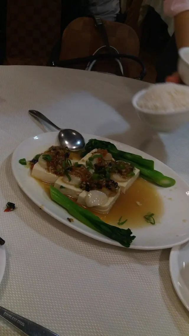 豉汁帶子蒸豆腐