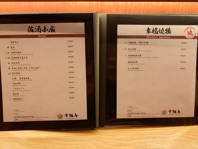 餐牌上的食物相當多，有佐酒小食、幸福燒物、雞類串燒、海鮮、和食、甜品等。