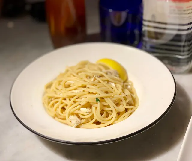 蟹肉白酒汁意粉