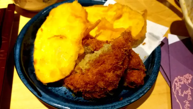 日本番薯天婦羅，北海道牛肉薯餅