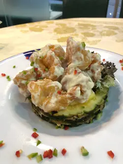 芥末沙律虾球