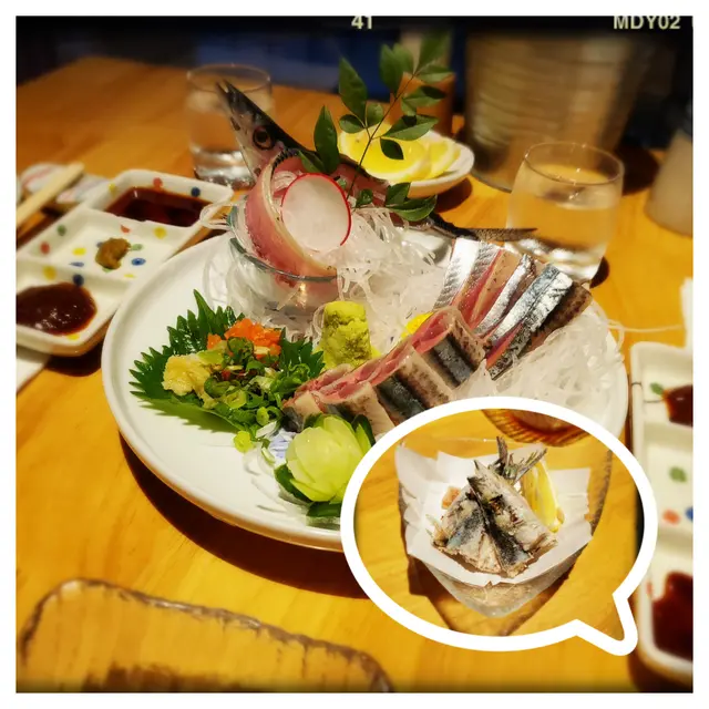 秋刀魚刺身（$238）