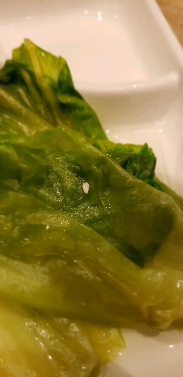 加上發泡膠粒嘅菜