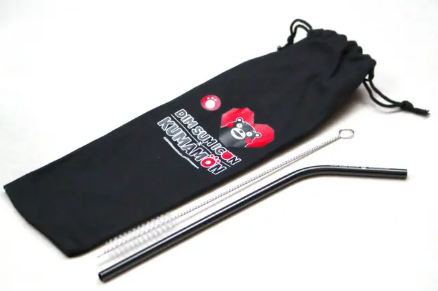 熊本熊限量版不銹鋼飲管套裝