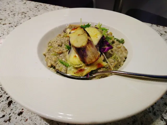 黑松露椰菜花野菌忌廉意大利飯伴香烤茄子