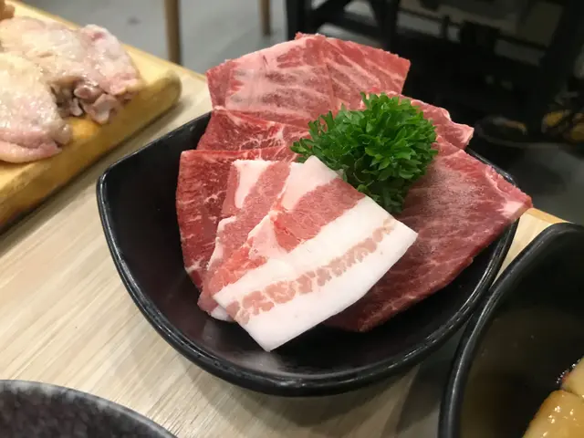 和牛拼盤、鹿兒島五花肉