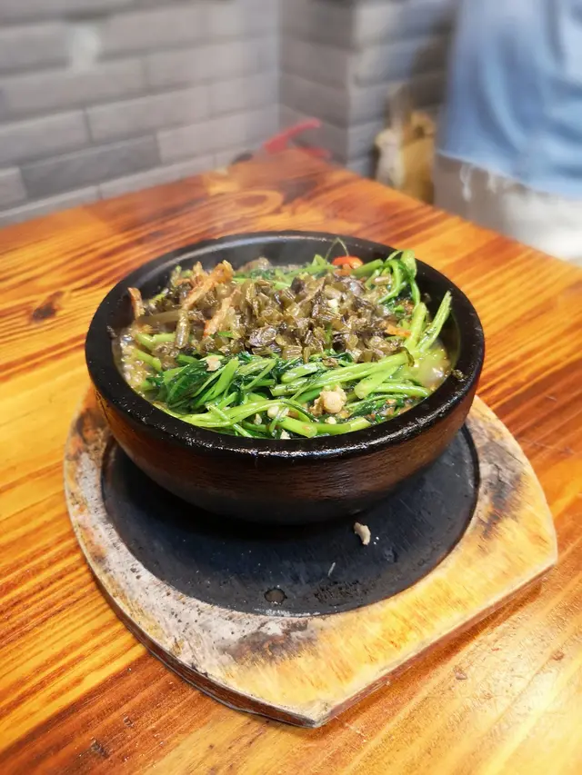 雪裏紅蝦乾通菜煲