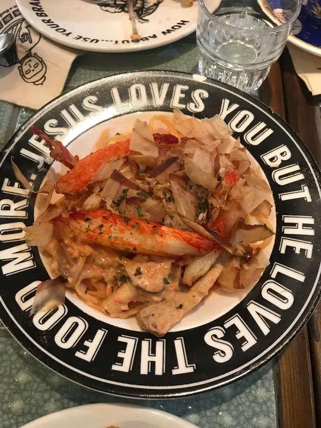 明太子偏鹹，蟹柳OK