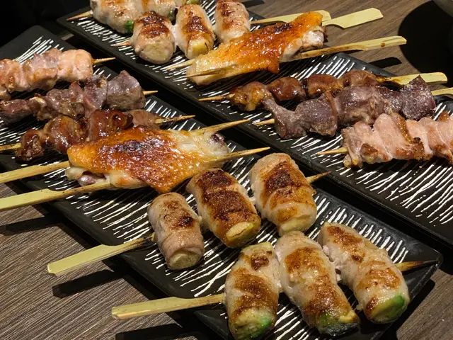 日本大和雞雞腎、日本大和雞雞心、日本大和雞雞腿肉、雞翼、富士蘋果豚肉卷、牛油果豚肉卷。