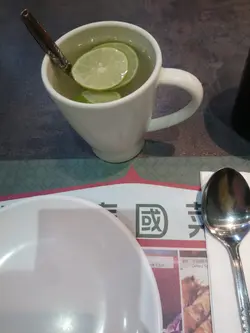 Hot lime water
