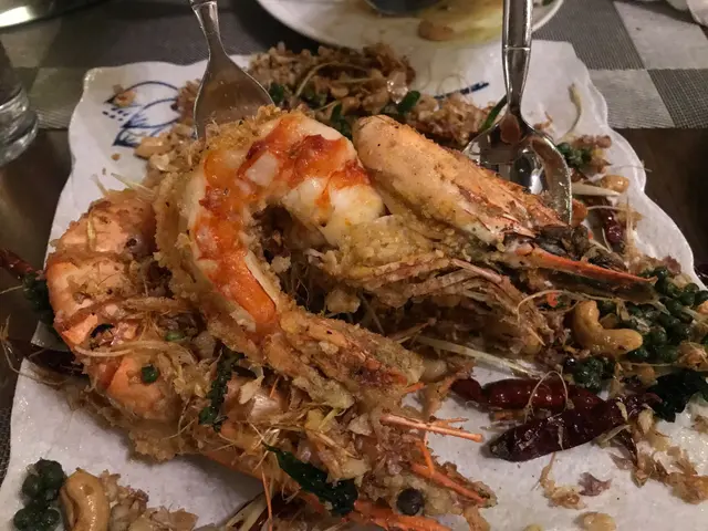 泰式香草炒老虎蝦