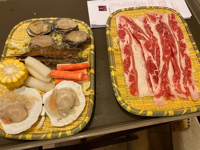 鮑魚新鮮，扇貝大粒實肉，基圍蝦鮮甜有膏