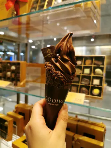 Dark chocolate soft serve