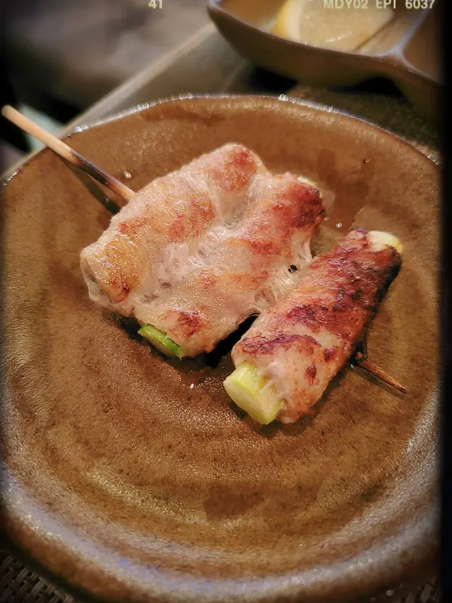 豚肉露筍卷（$20）