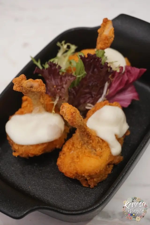 酥脆雞錘配水牛芝士醬