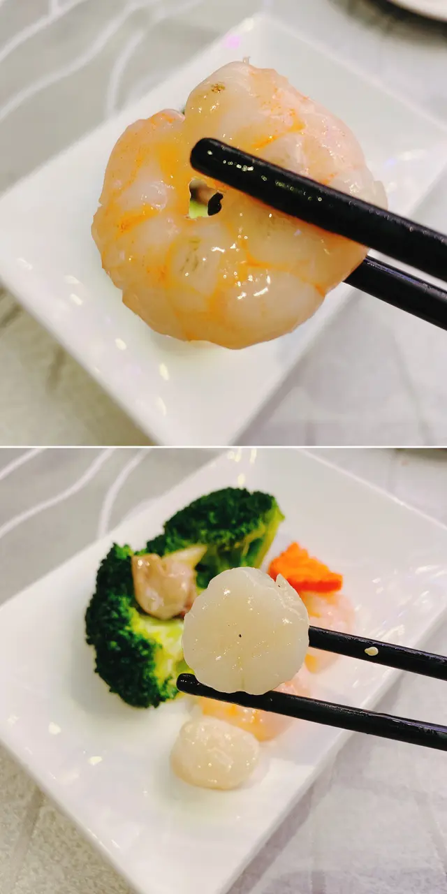 西蘭花炒帶子蝦仁