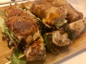 西班牙黑毛猪串烧爽梅片金菇卷