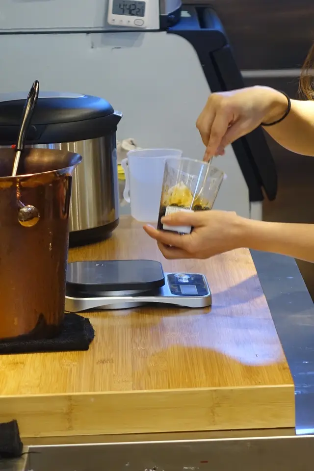 一絲不苟沖調,每一工序都不馬虎