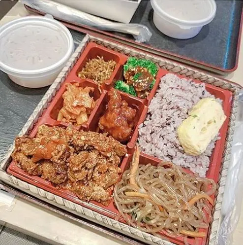 辣炒豬肉5種配菜飯