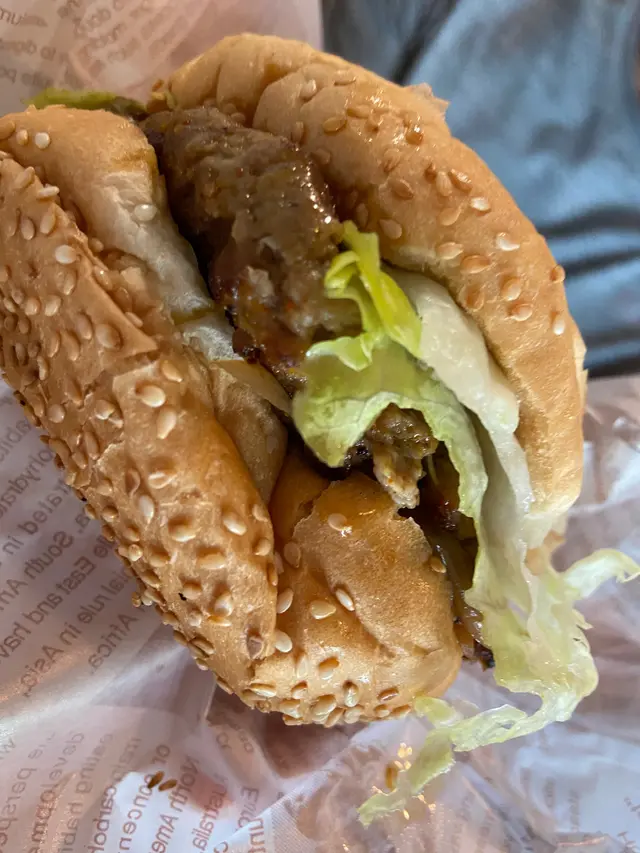 秘制香辣羊肉漢堡