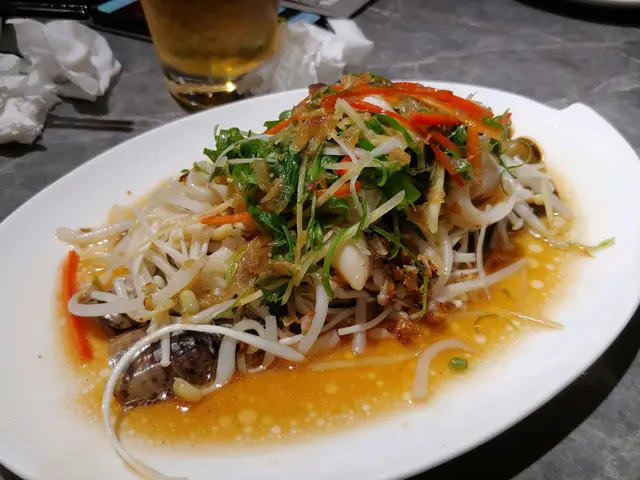 聖子剛剛好，彈牙，d配菜好好味，唔洗成日都食粉絲蒸，呢種食法新鮮