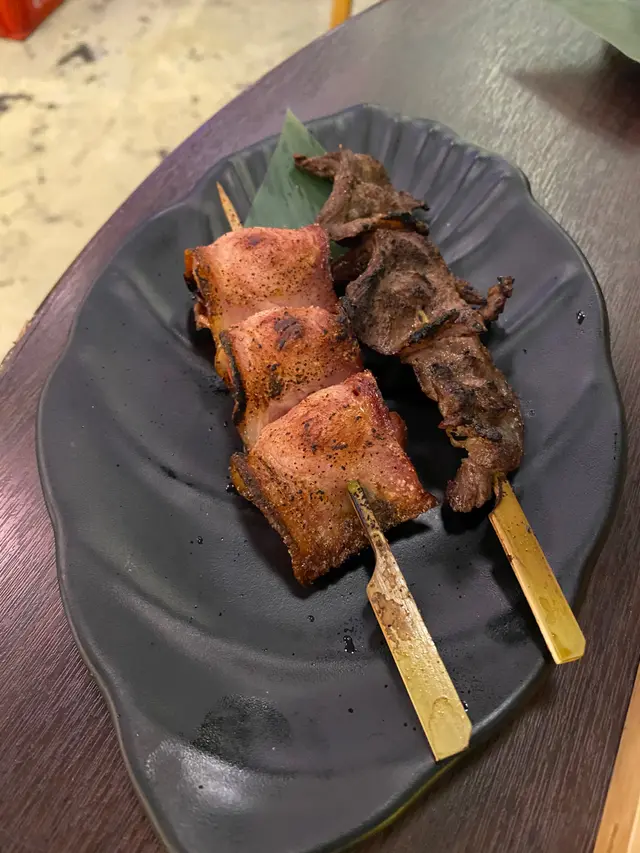 車厘茄煙肉串,牛舌