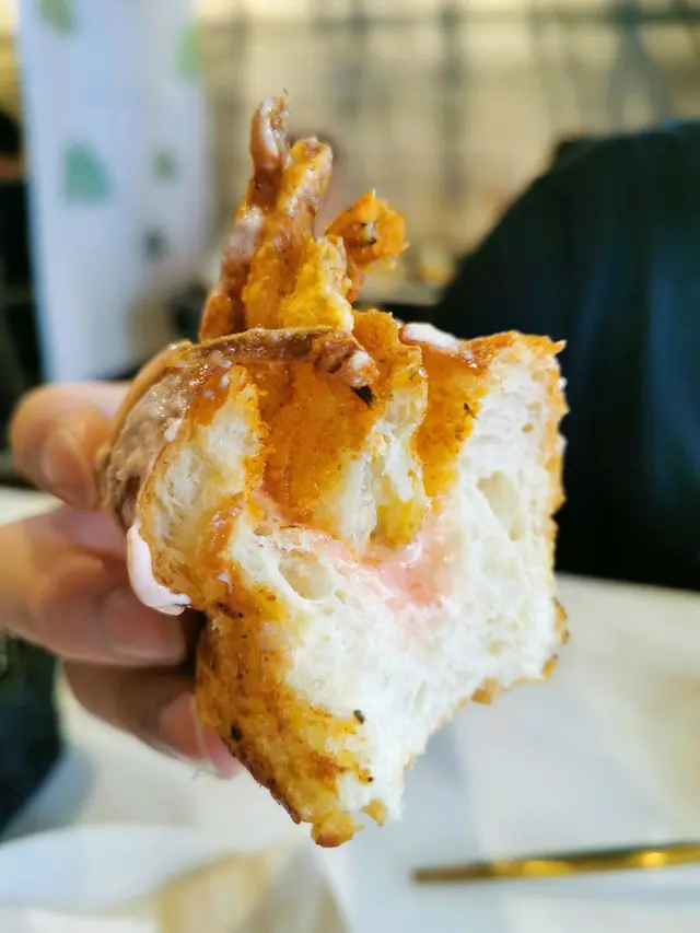 炸軟殼蟹明太子包