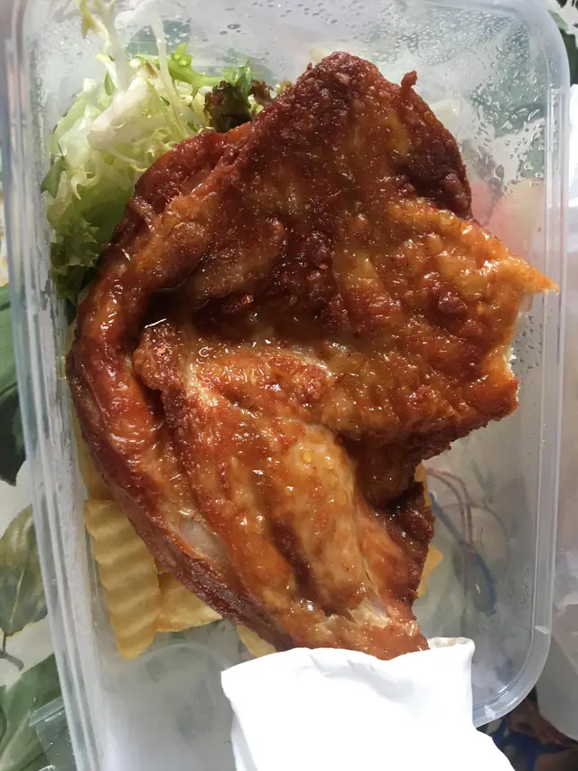 炸南乳雞脾 拼薯條