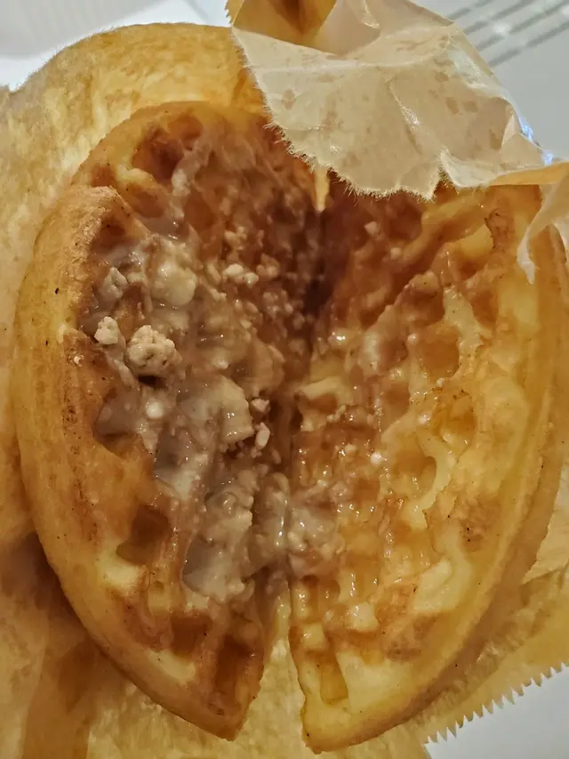 甜度很低的格仔餅