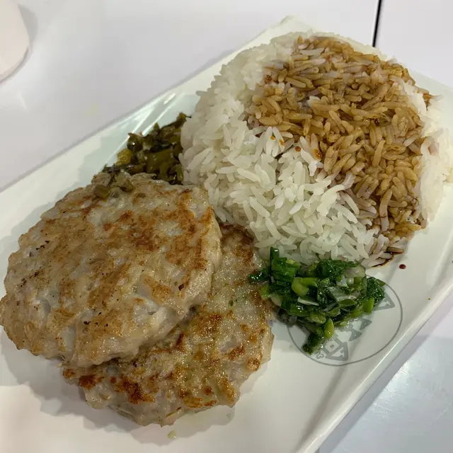 手剁香煎蓮藕餅飯