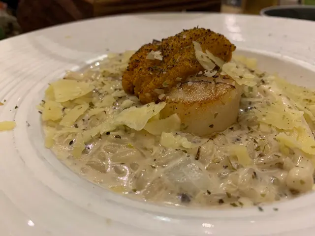 火炙海膽帶子黑松露意大利飯