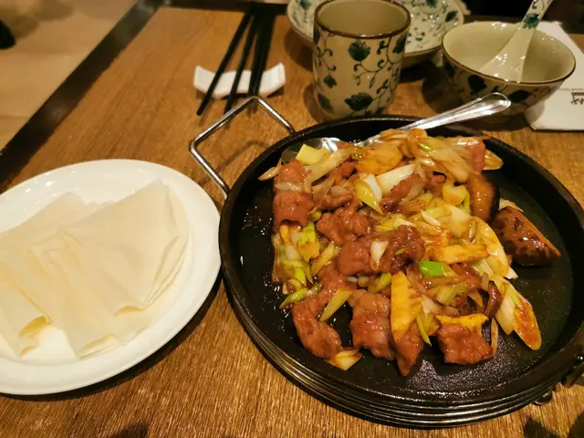 蔥爆牛肉配薄餅