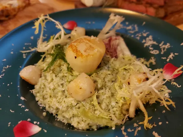 香煎帶子菠菜意大利飯