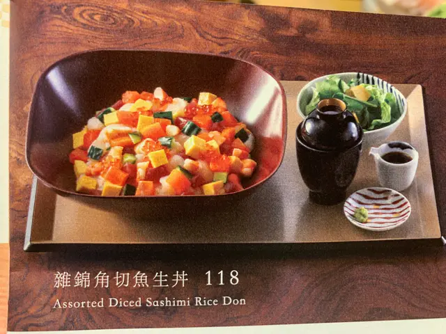 雜錦角切魚生飯(Menu圖)