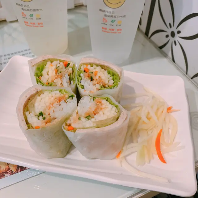 手作扎肉米紙卷