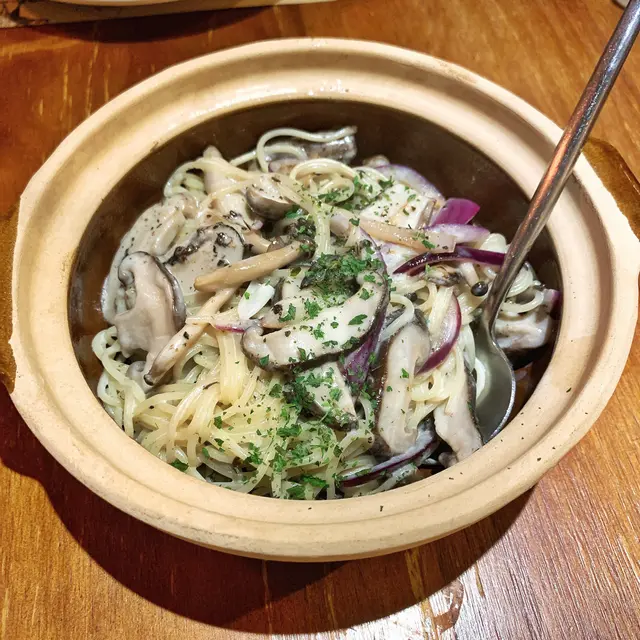 黑松露野菌天使麵