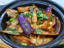 茄子蟶子煲
