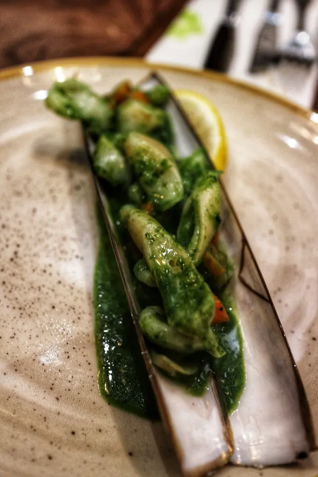 Razor Clams, Parsley, Garlic