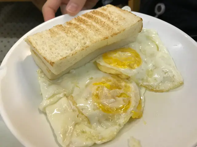 牛油多士、西煎雙蛋