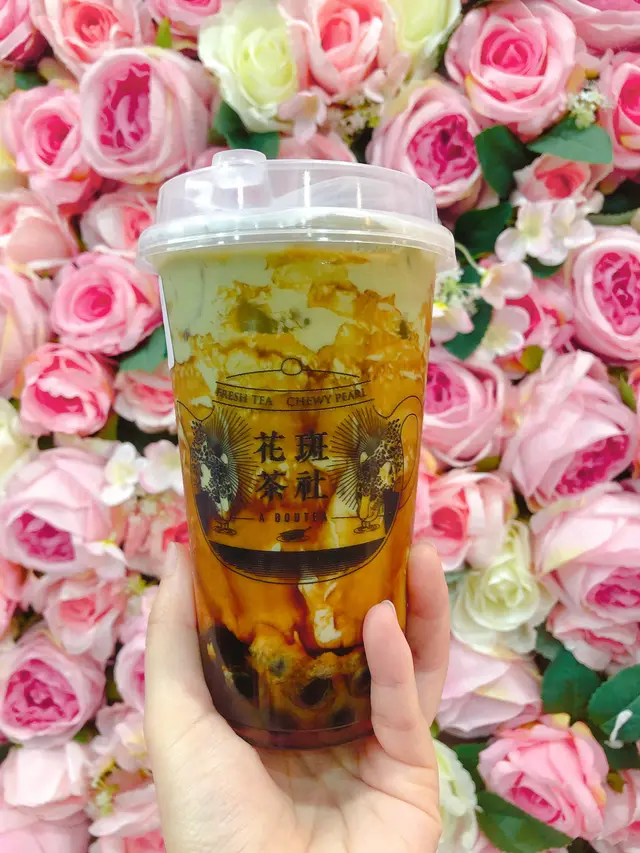 黑糖珍珠抹茶鮮奶